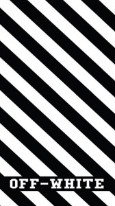 Создать мем: черно белые полоски фон, off white логотип, off white линия