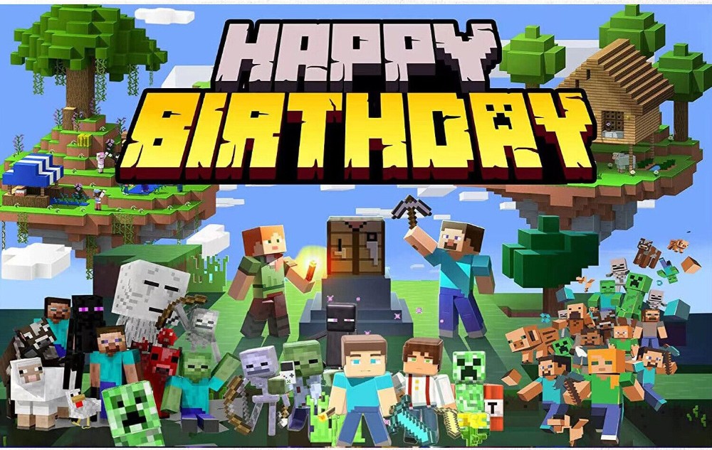 Create Meme Happy Birthday Minecraft Play Minecraft Minecraft Card Pictures Meme 8583