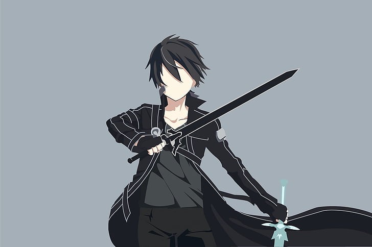 Create meme: Kirito's sword, Kirito is a master of the sword, masters of the sword online