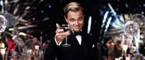 Create meme: DiCaprio glass, Leonardo DiCaprio the great Gatsby, the great Gatsby Leonardo DiCaprio with a glass of