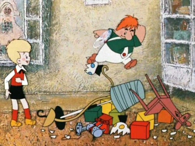 Create meme: the kid and Carlson cartoon 1968, the kid and Carlson who lives on the roof, The kid and Carlson are a matter of everyday life