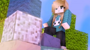 Create meme: creeper, small world Juni, youtubers pictures of minecraft girls