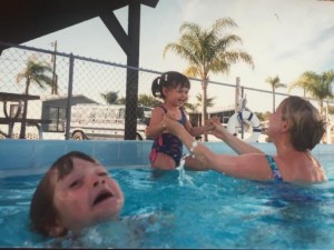 Create meme: pool meme, meme with swimming pool and children, the girls at the pool