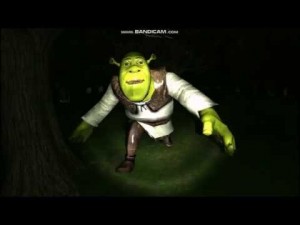 Create meme: Shrek horror, Shrek, stoned Shrek in the swamp