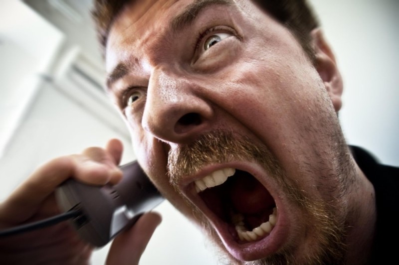 Create meme: phone , screaming man, anger 