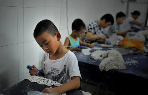 Create meme: child labour in China, Asian , creative workshop 4th grade