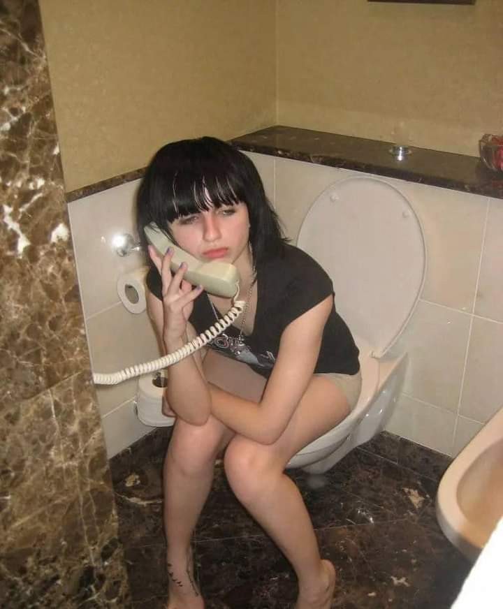 Create meme: girls on the toilet from social networks, The girl in the toilet is private, girl 