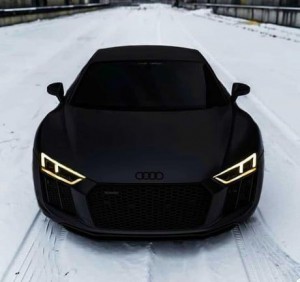 Create meme: audi r 8 black