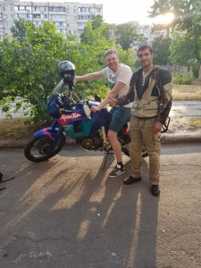 Create meme: instructor motor school, motorcycle, Pavel Afanasiev Cheboksary biker