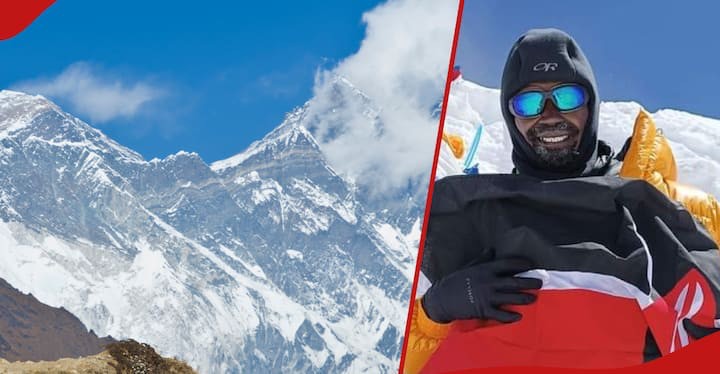 Create meme: climb Everest , Eduard Kubatov Everest, mount Everest 