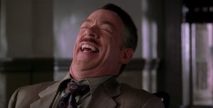 Create meme: spider-man J. Jonah jameson meme, meme of spider man laughter, J. Jonah Jameson