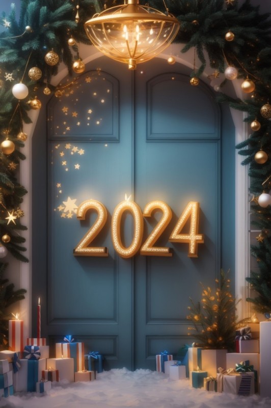 Создать мем: с новым годом, новогодний, новый год 2024