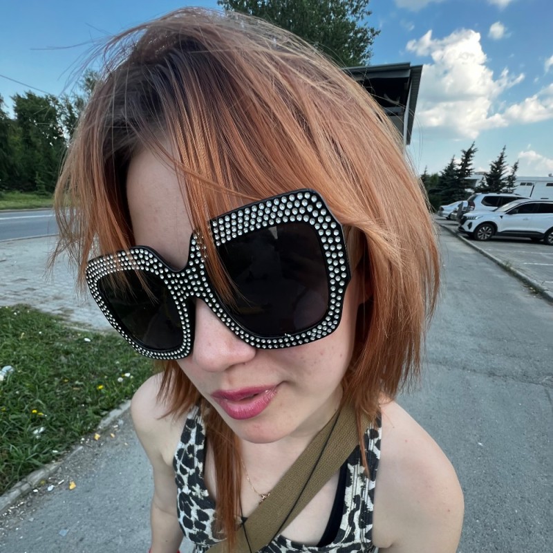 Create meme: anastasia moscow, girl with glasses , people 