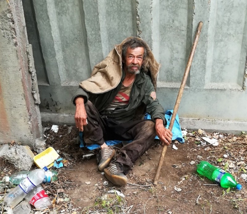 Create meme: homeless , dirty bums, the homeless in Russia