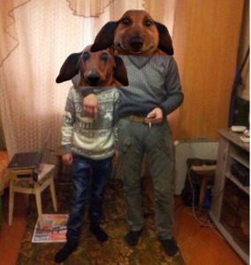 Create meme: Dachshund, Yegor Letov