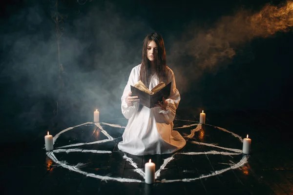 Create meme: witch rituals, pentagram with candles, Magic rituals