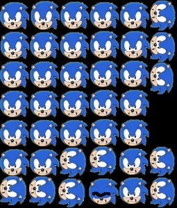 Create meme: sonic sonic, Sonic, sprites screen saver sonic