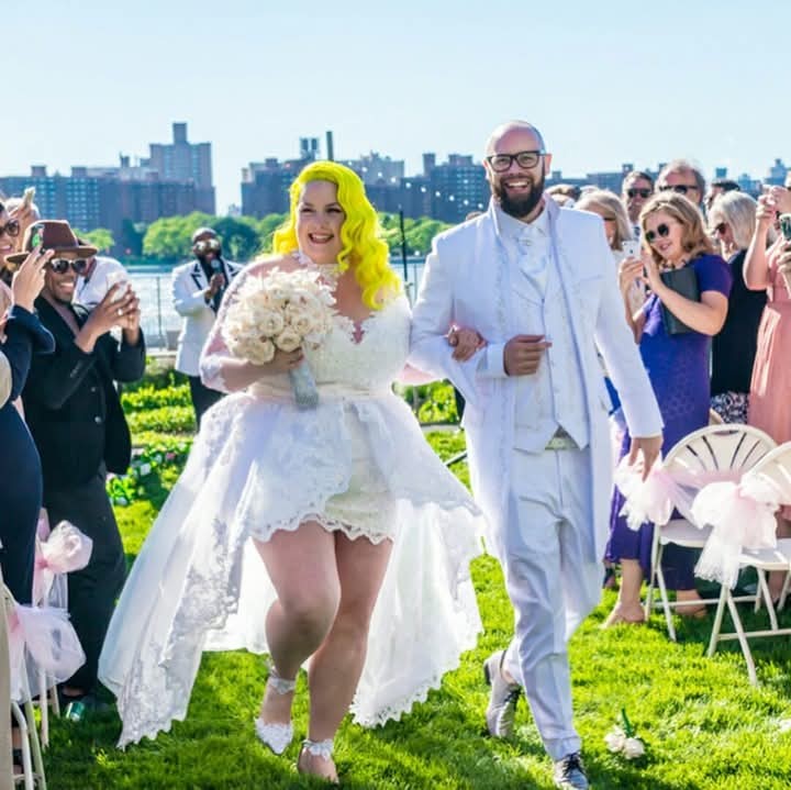 Create meme: Beth Ditto's wedding, wedding , an unusual wedding