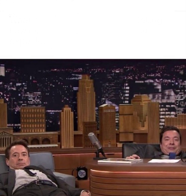 Create meme: Jimmy Fallon, tonight show starring jimmy fallon, Robert Downey Jr. on the Jimmy Fallon Show