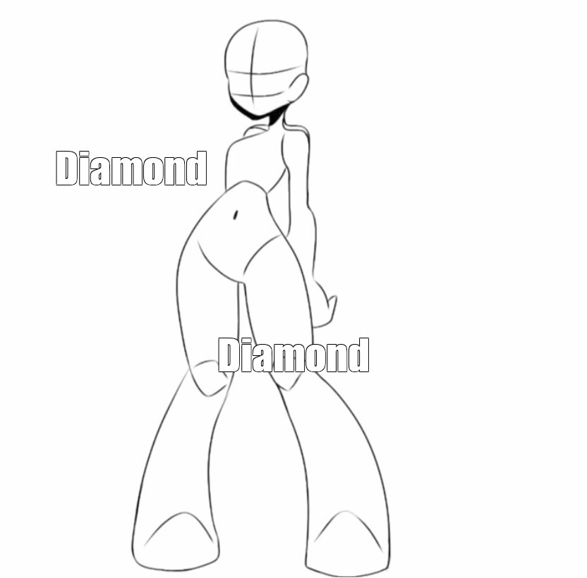 145 Anime Girls Standing Poses Guides Stamps for Procreate 