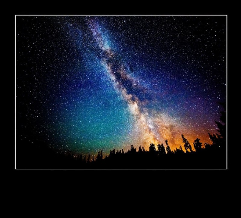 Create meme: sky cosmos , starry sky, milky way space