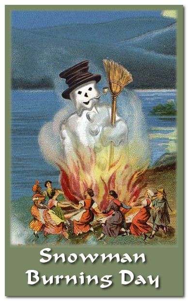Create meme: snowmen, vintage postcards, Halloween holiday