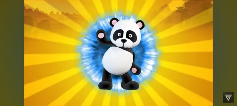 Create meme: Bubble Panda, Panda ran, talking panda