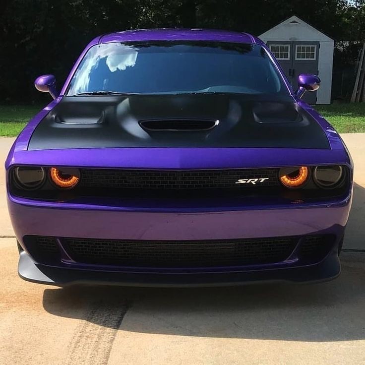 Create meme: Dodge Challenger, dodge challenger hellcat purple, purple dodge Challenger