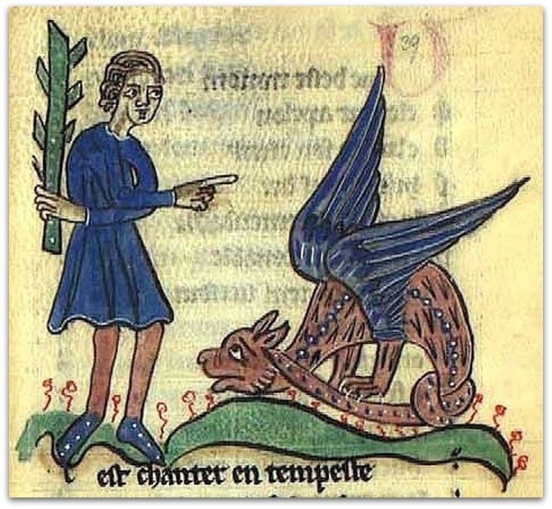 Create meme: The medieval bestiary of the griffin, The suffering Middle Ages, medieval bestiary