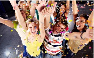 Create meme: happy youth, joyful man holiday, party for Teens