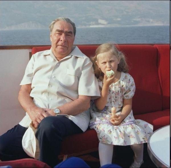 Create meme: Leonid Brezhnev , great-granddaughter of Brezhnev , victoria Petrovna Brezhneva