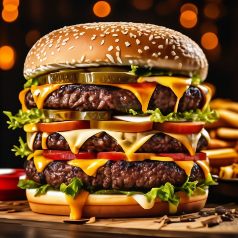 Create meme: hamburger , the burger is big, juicy Burger