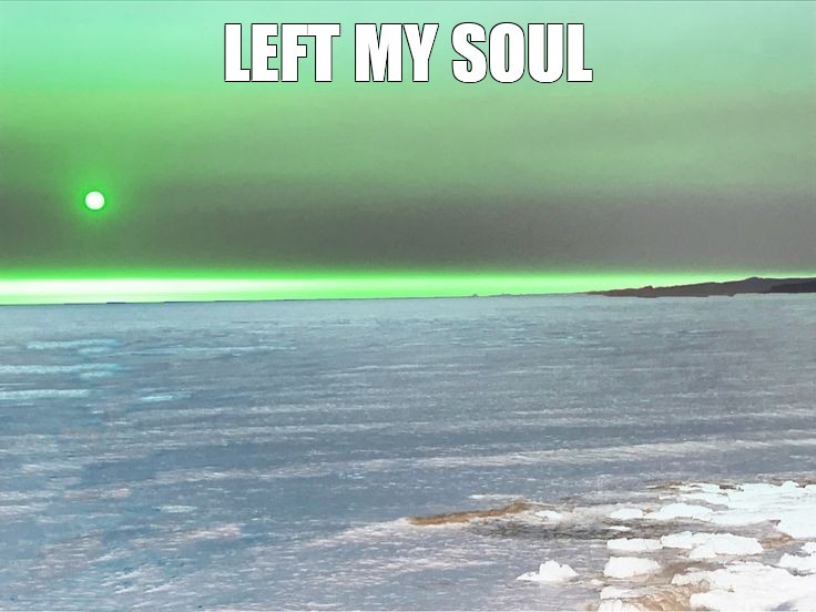 Create meme: Northern lights, polar lights, aurora borealis