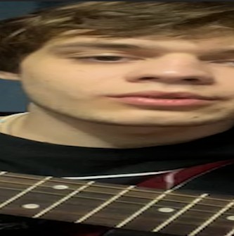 Create meme: guitar chords, under the guitar, boy 