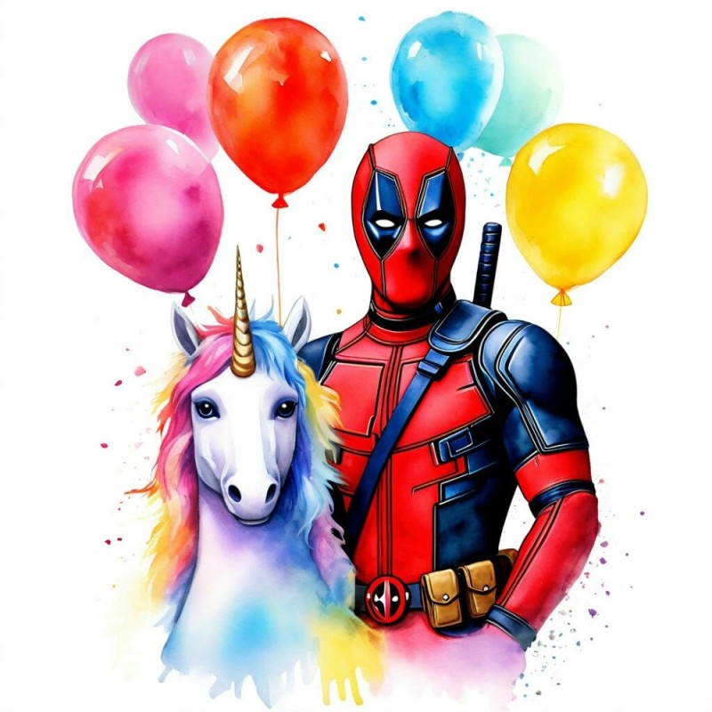 Create meme: deadpool marvel, Deadpool portrait, deadpool 2 art