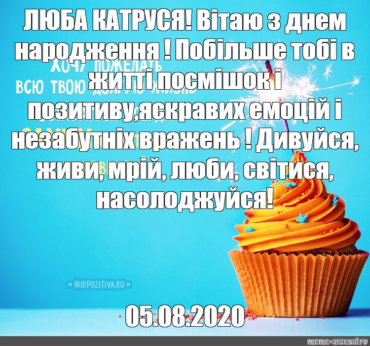 З днем народження катруся картинки на українській мові