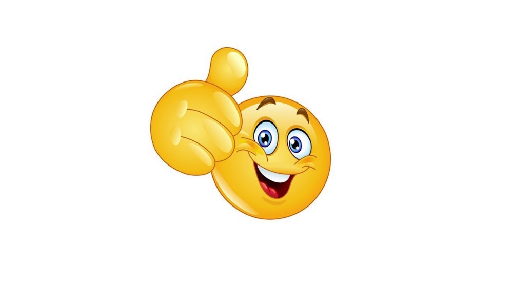 Create meme: The smiley shows a thumbs up, emoticons with hands, smiley face class