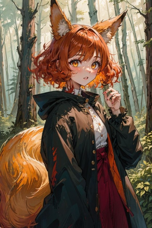 Create meme: some girl art, neko fox, kitsune chan