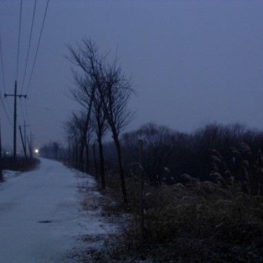 Create meme: landscape photography, snow nature, the landscape is dark