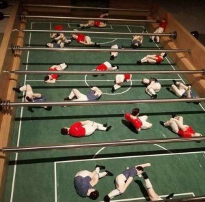 Create meme: table football, photo of table football fun