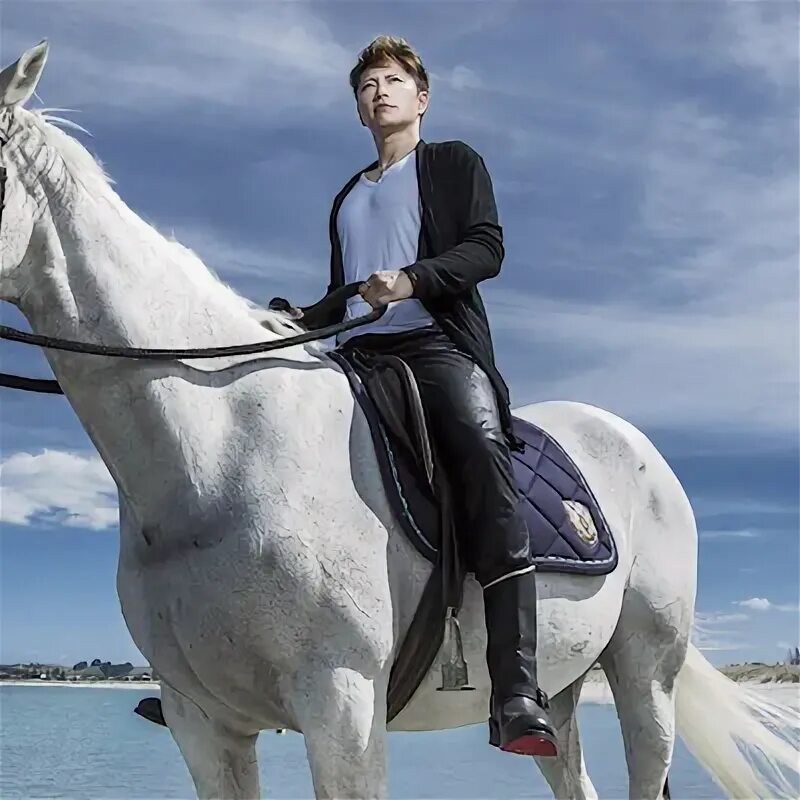 Create meme: gact on a horse, gackt camui, a man on a horse