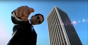 Создать мем: бизнесмены, небоскреб, кадр из фильма