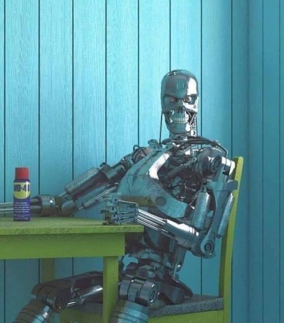 Create meme: terminator 2 t 800 robot, robot terminator, terminator tx