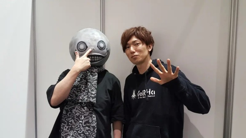 Создать мем: yoko taro без маски, ёко таро, йоко таро маска