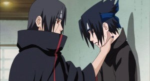 Create meme: Itachi and Sasuke, Itachi and Sasuke season 1, Sasuke Uchiha