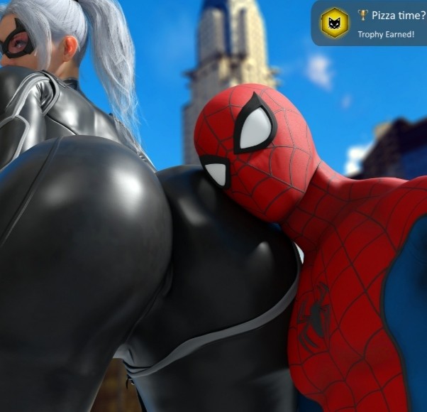 Create meme: spider-man spider-man, black cat, ps 4 spider man