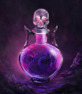 Create meme: potions anime arts, potion, purple potion
