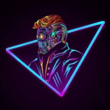 Create meme: gamer, neon avatar, Star Lord