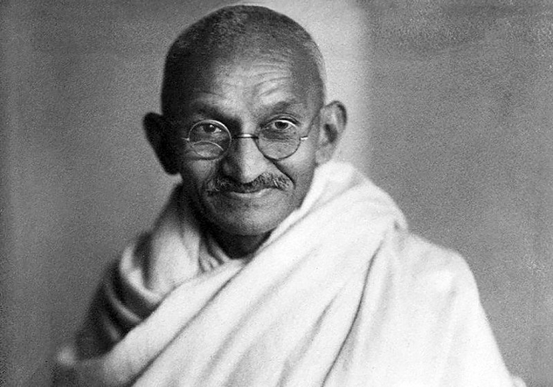 Create meme: Mahatma Gandhi, Leo Tolstoy , gandhi