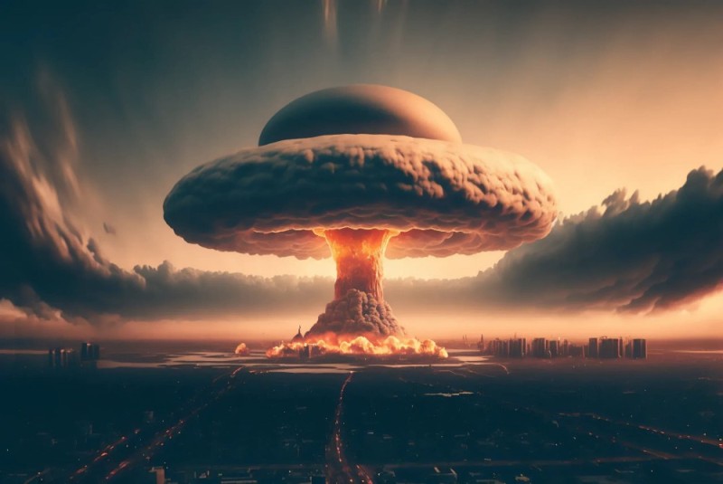Create meme: a nuclear bomb , bomb explosion, a nuclear explosion 